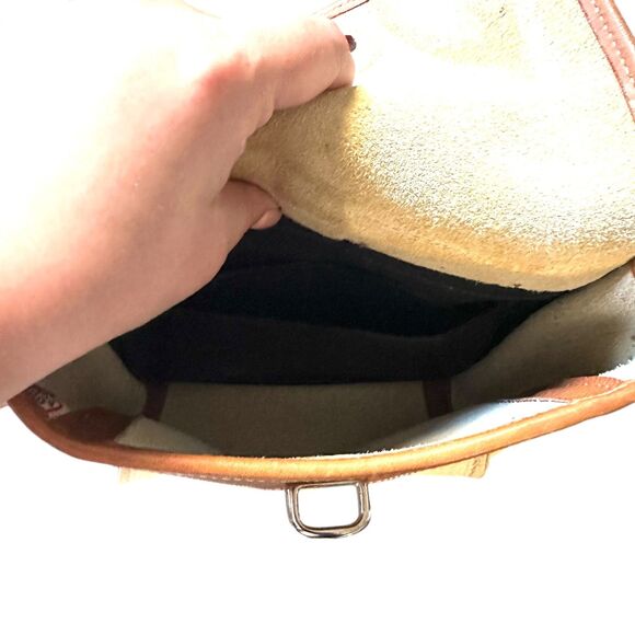 DOONEY &‎ BOURKE Vintage Essex Crossbody Pebbled Cream - Picture 5 of 5
